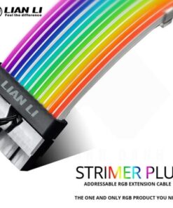 Lian Li Strimer Plus RGB Cable (V2) – 1×24-Pin, 3×8-Pin, ARGB Controller Included