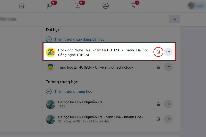 ẩn thông tin cá nhân facebook