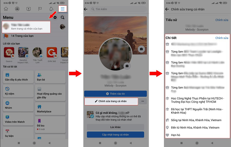ẩn thông tin cá nhân facebook