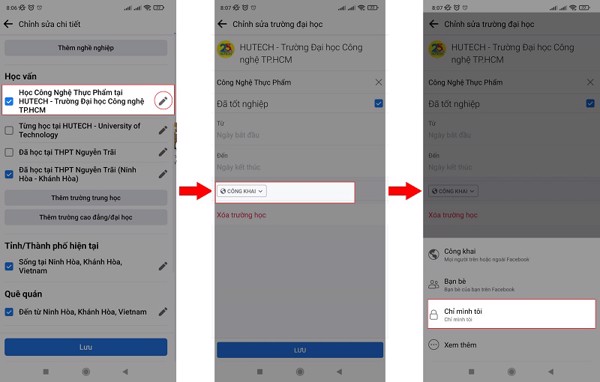 ẩn thông tin cá nhân facebook