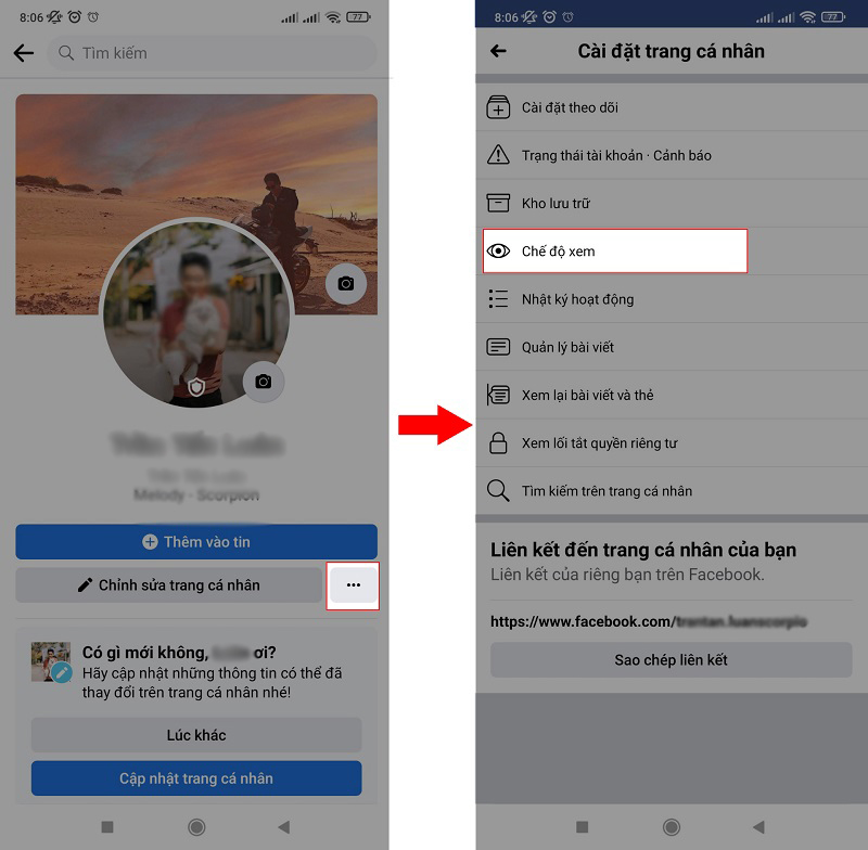 ẩn thông tin cá nhân facebook