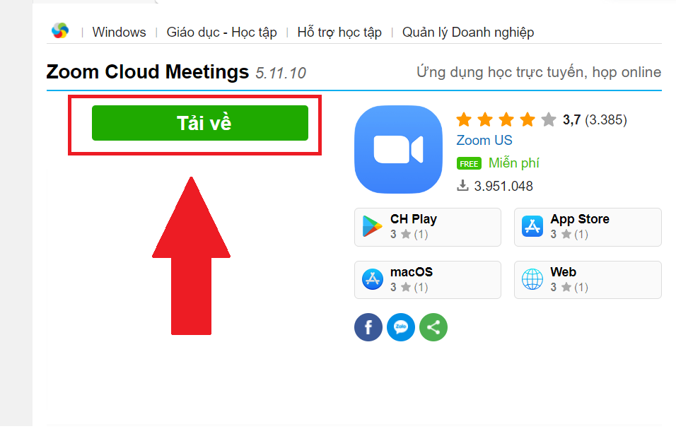 GEARVN Cách tải Zoom Cloud Meeting về máy tính, laptop ai cũng làm được