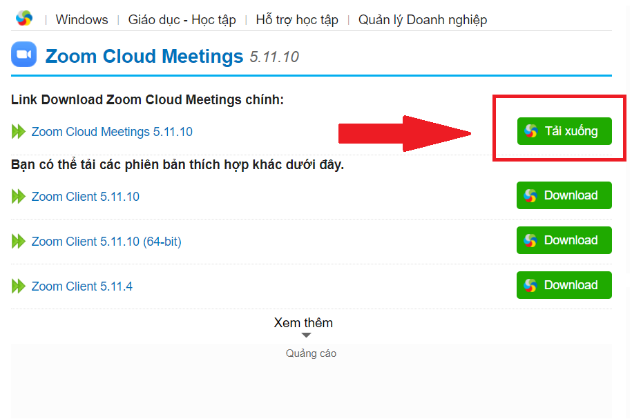 GEARVN Cách tải Zoom Cloud Meeting về máy tính, laptop ai cũng làm được