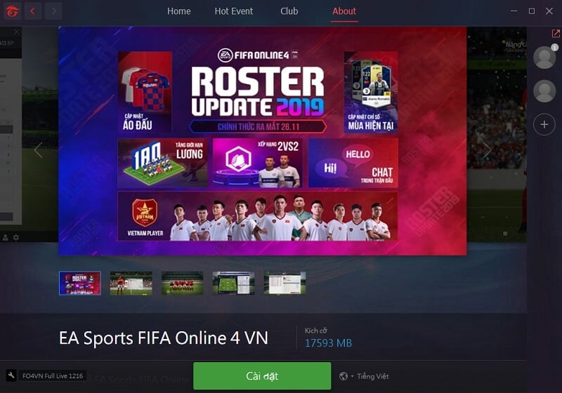 Cấu hình chơi Fifa Online 4