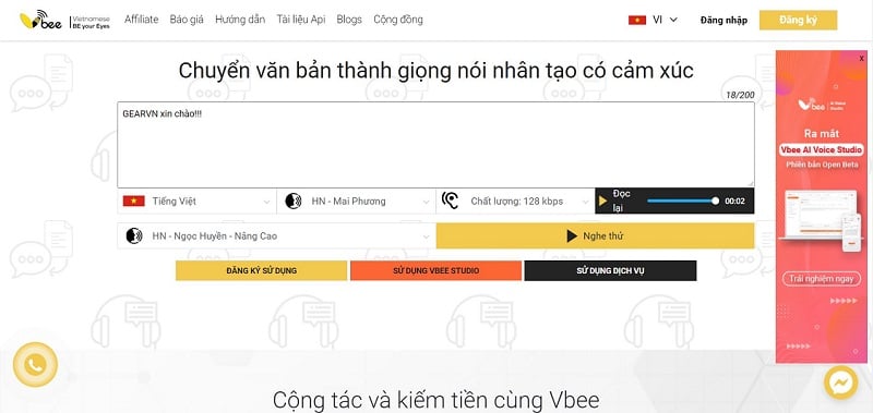chuyển văn bản thành giọng nói