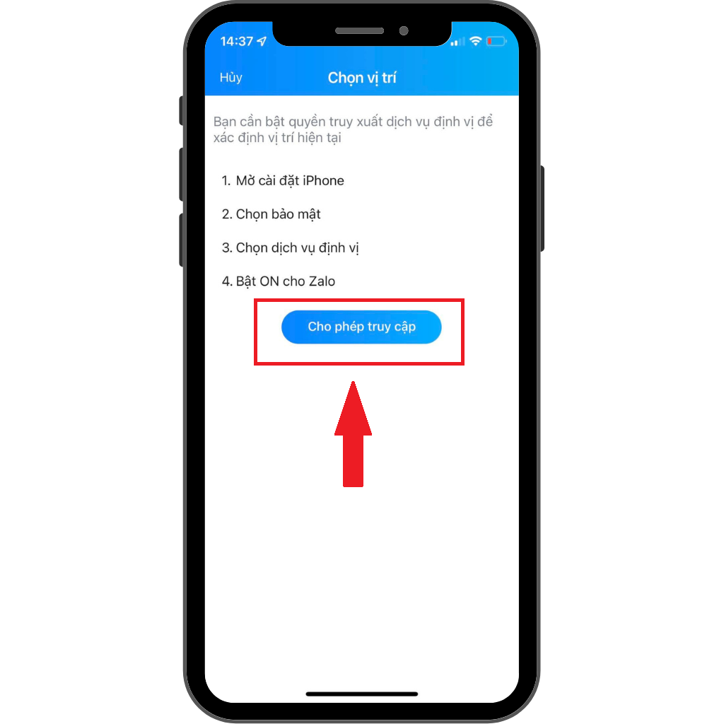 GEARVN - Cách gửi định vị qua Zalo bằng điện thoại iPhone