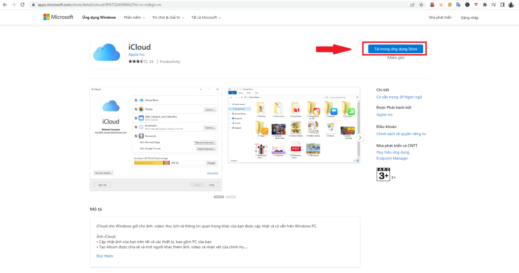 GEARVN - Tải iCloud for Windows để đăng nhập iCloud trên máy tính Windows