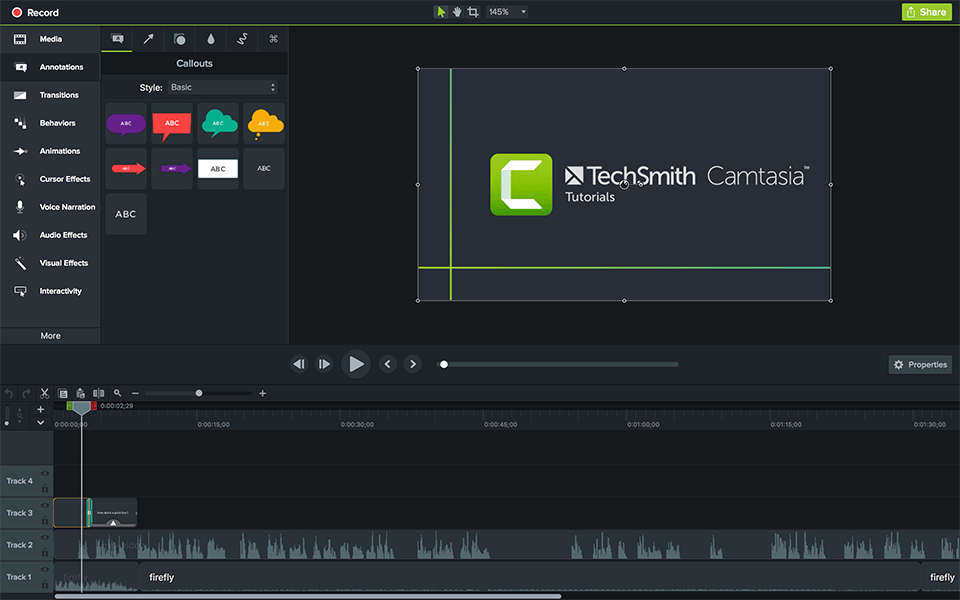 Phầm mềm quay màn hình tốt nhất hiện nay - Camtasia Studio