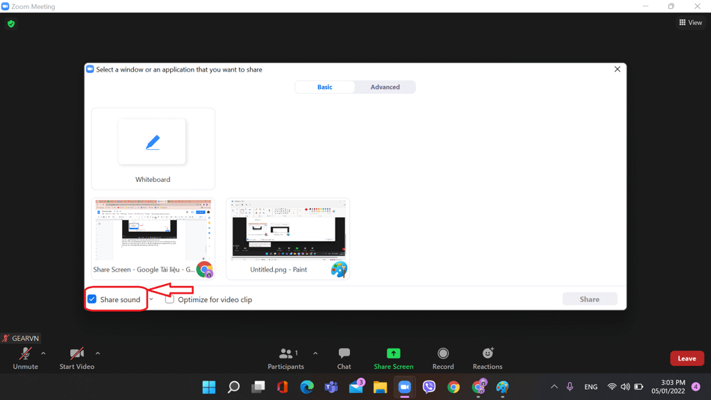GEARVN.COM - Chia sẻ màn hình trên Zoom bằng laptop, PC
