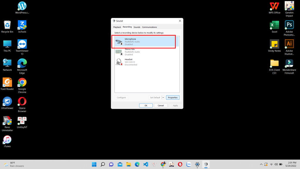 GEARVN Cách bật mic laptop, máy tính và sửa lỗi PC không nhận mic