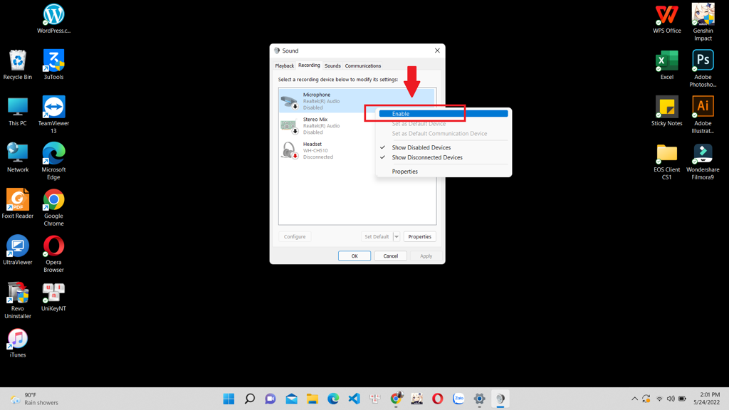 GEARVN Cách bật mic laptop, máy tính và sửa lỗi PC không nhận mic