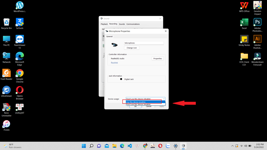GEARVN Cách bật mic laptop, máy tính và sửa lỗi PC không nhận mic