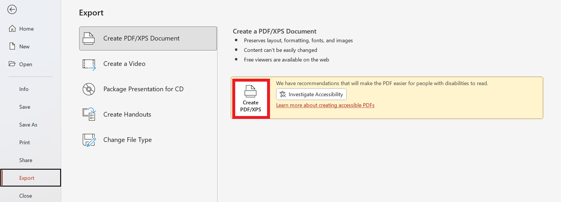 GEARVN - Cách chuyển file Powerpoint sang PDF bằng tính năng Export