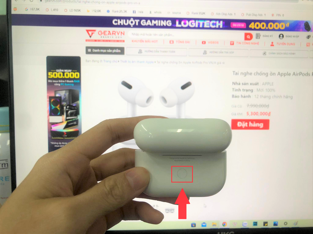 GEARVN Cách kết nối Airpod, Airpod Pro với máy tính để bàn