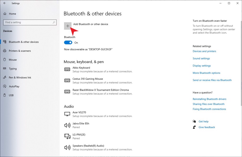 Cách kết nối bluetooth trên Win 10 - GEARVN