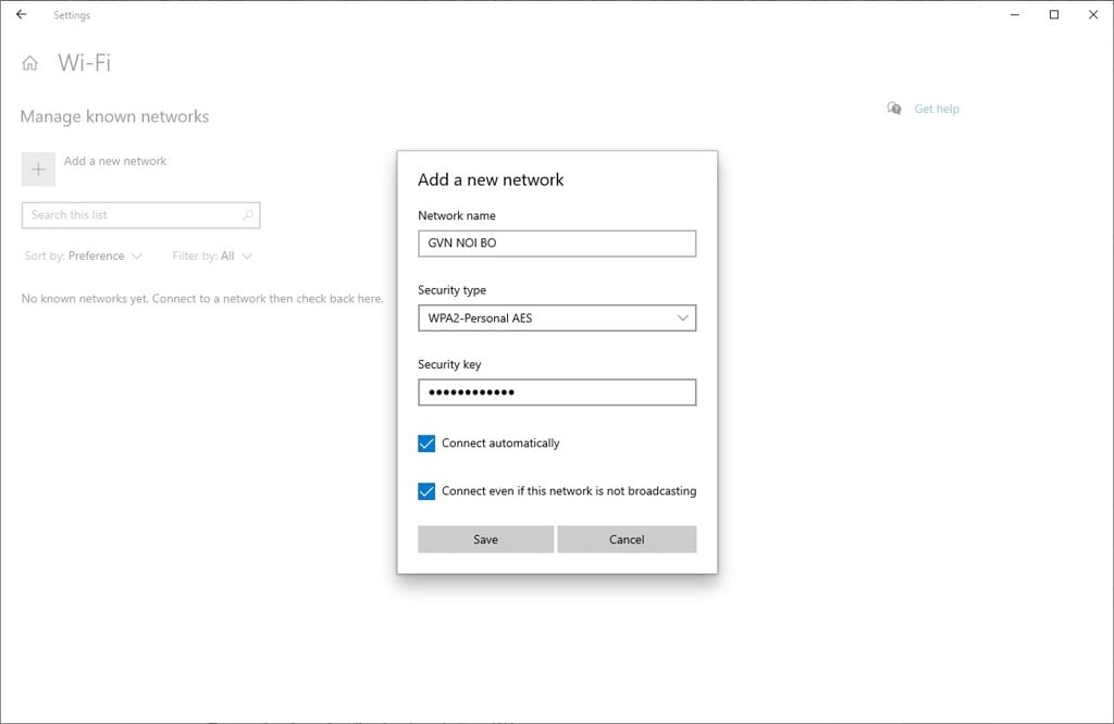 Kết nối WiFi cho máy tính bằng cách Settings - GEARVN