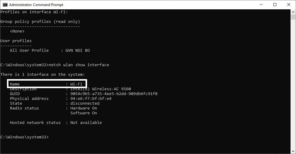 Kết nối WiFi cho máy tính bằng cách Command Prompt - GEARVN