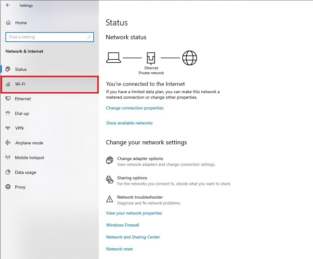 Kết nối WiFi cho máy tính bằng cách Settings - GEARVN