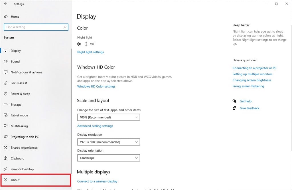 Kiểm tra phiên bản Win trong Settings - GEARVN