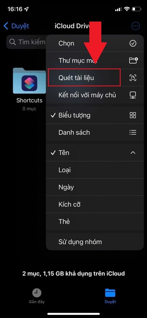 GEARVN - Cách scan tài liệu bằng ứng dụng Tệp trên iPhone