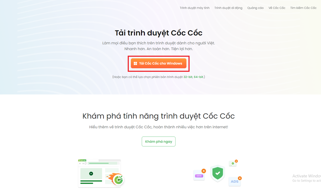 GEARVN - Cách tải Cốc Cốc về máy tính, laptop