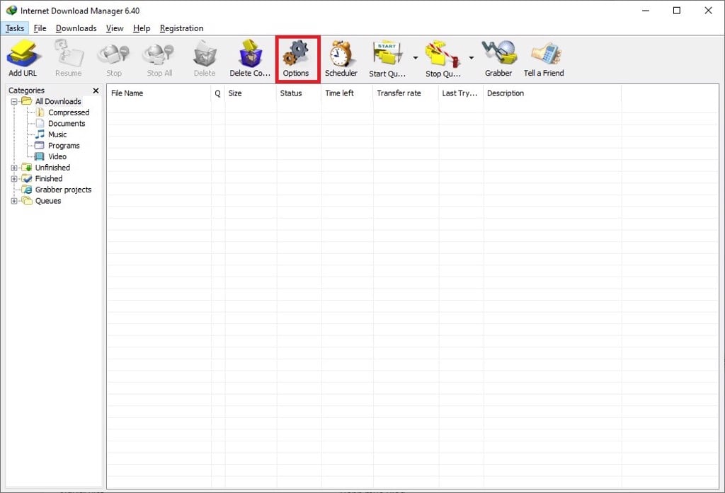 Thay đổi nơi lưu trữ file tải trên IDM - GEARVN