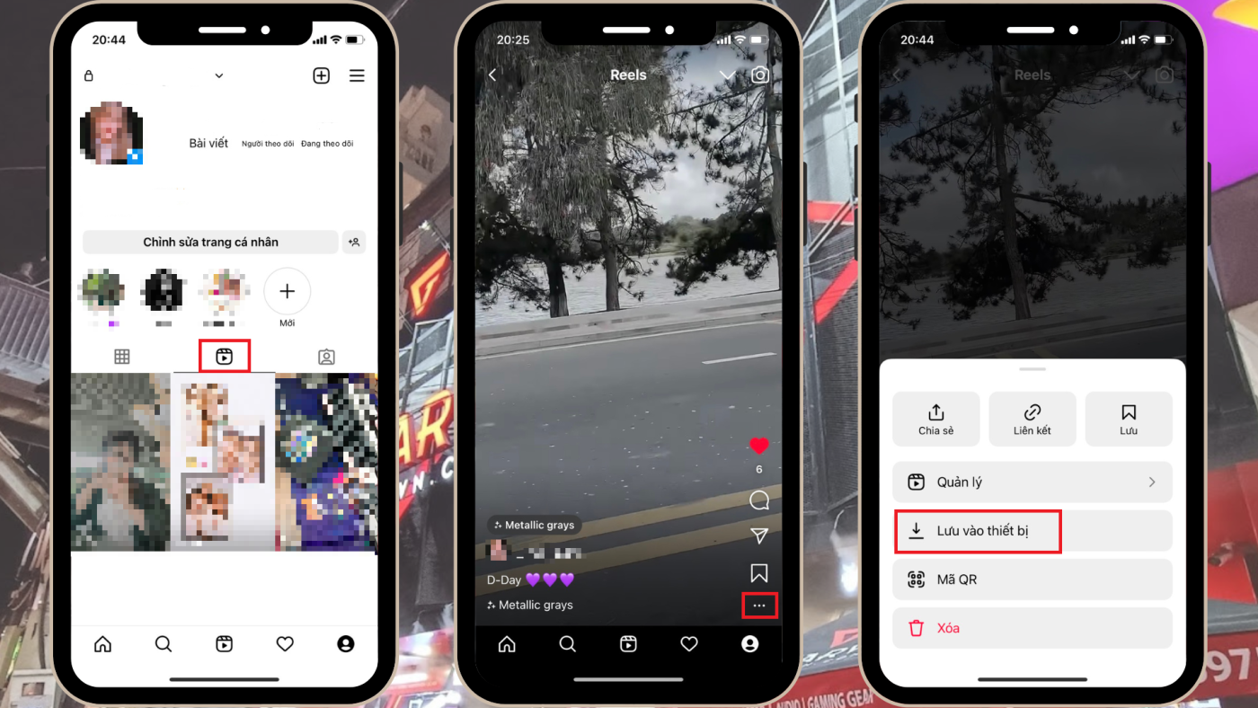 GEARVN - Lưu lại Reels Instagram cá nhân