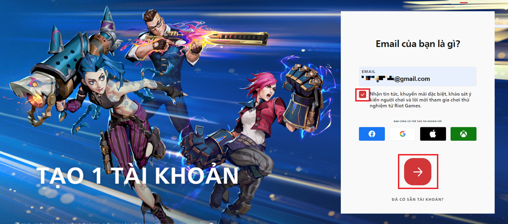 GEARVN - Cách tạo tài khoản LMHT Riot trên máy tính, laptop