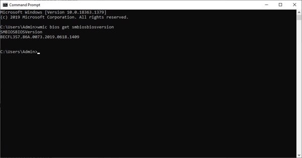 Kiểm tra phiên bản BIOS - GEARVN
