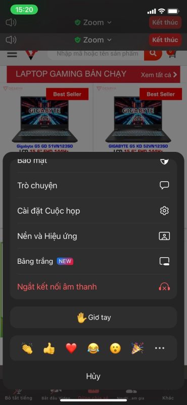 GEARVN - Các chức năng vẽ trên Zoom điện thoại