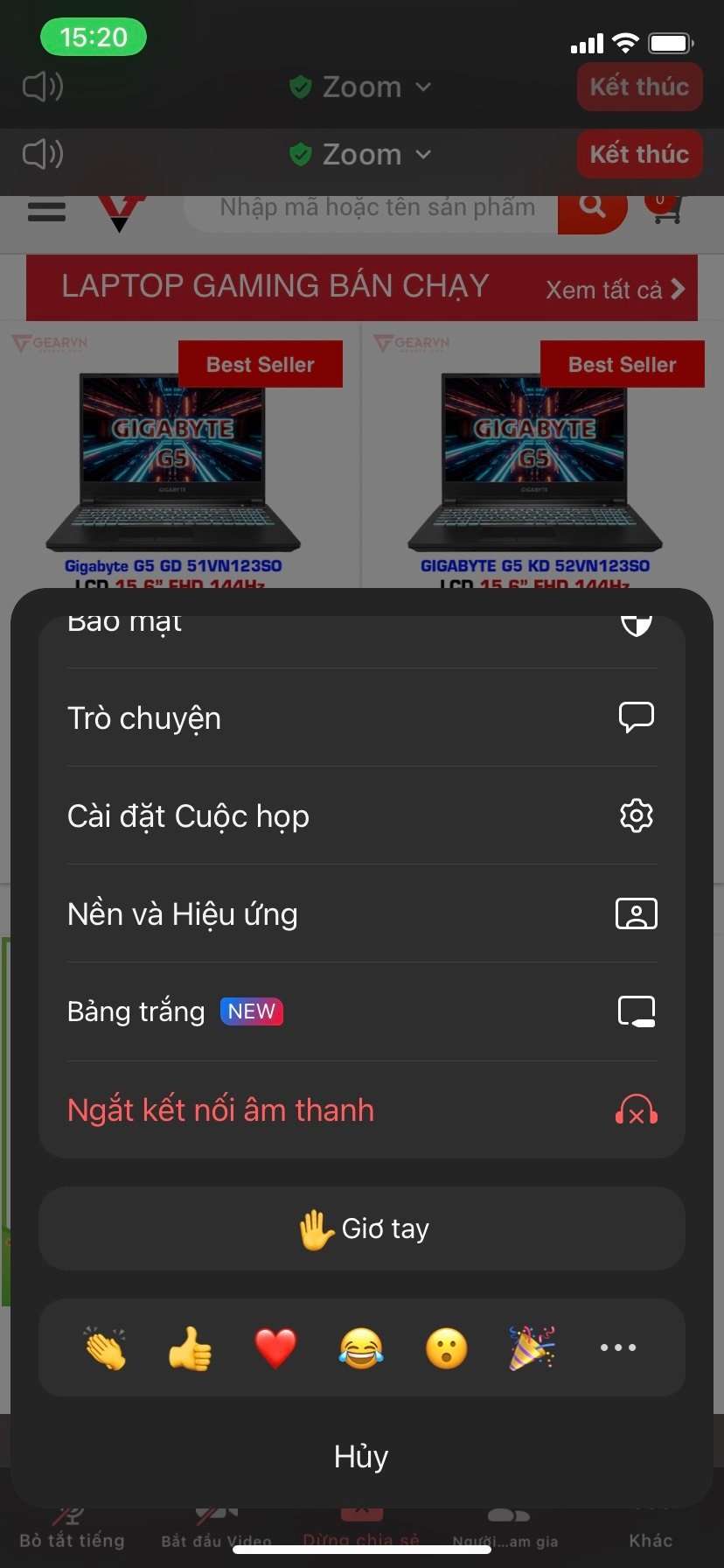 GEARVN - Các chức năng vẽ trên Zoom điện thoại