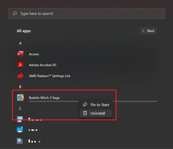 GEARVN - Cách xóa ứng dụng trên laptop Win 10, Win 11