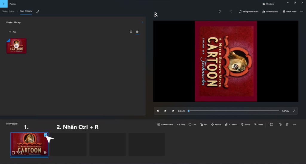 Cách xoay video với Video Editor trên Windows - GEARVN