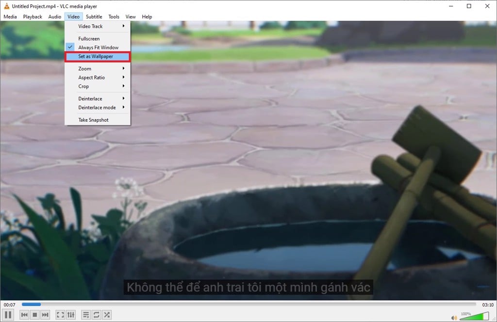VLC Media Player - Cài đặt hình nền động cho máy tính - GEARVN