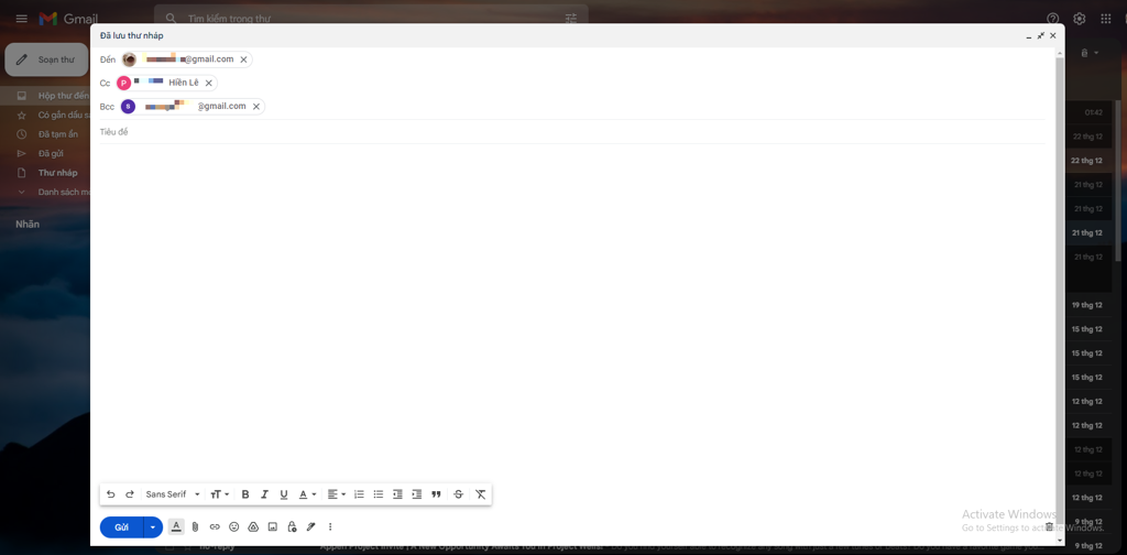 GEARVN - Cách gửi mail CC và BCC trên máy tính, PC và laptop
