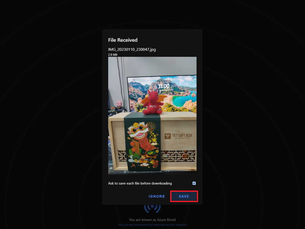 GEARVN - Cách nhận file bằng Snapdrop
