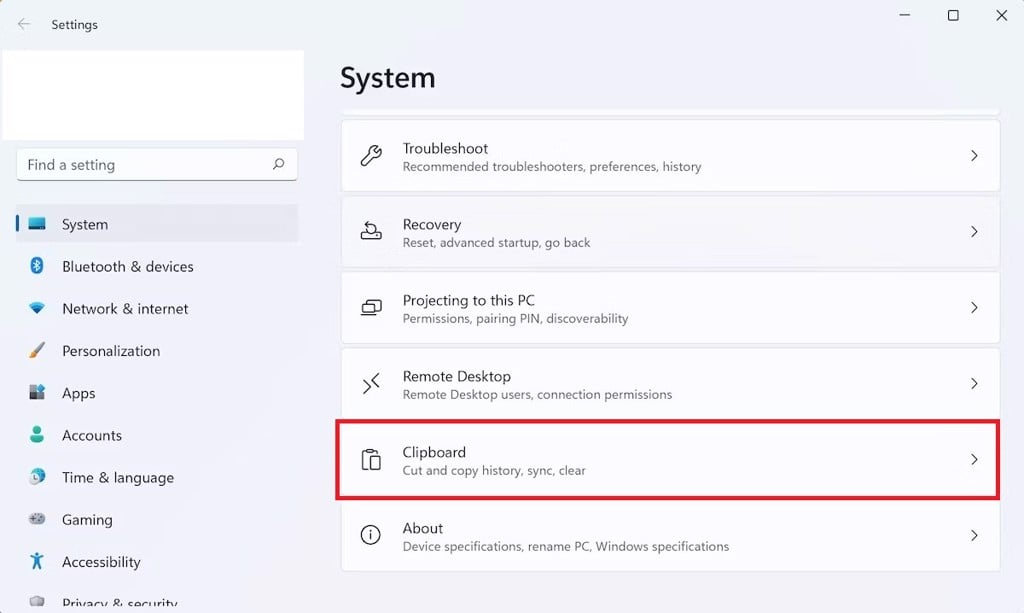 Cách xem clipboard trên Windows 11 - GEARVN