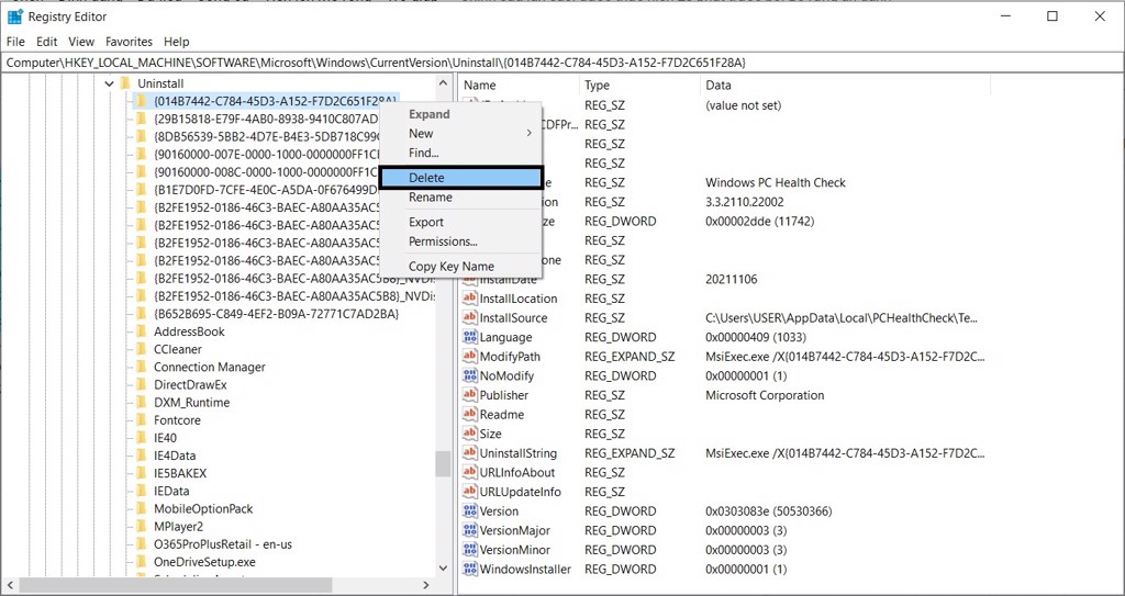 Gỡ ứng dụng bằng Registry - GEARVN