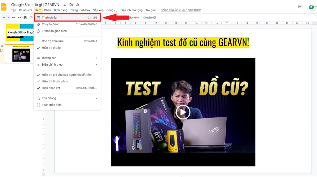 GEARVN - Hướng dẫn sử dụng Google Slides đơn giản