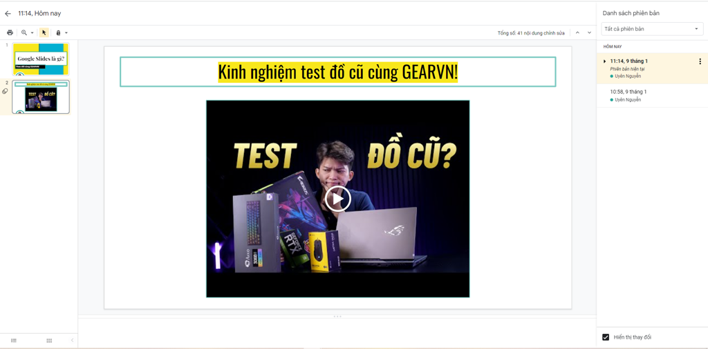 GEARVN - Hướng dẫn sử dụng Google Slides đơn giản