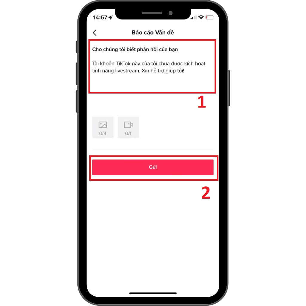 GEARVN - Cách yêu cầu mở quyền live trên TikTok