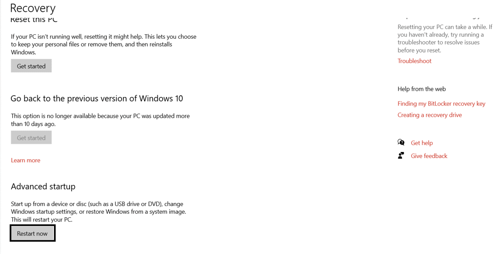 GEARVN.COM - Hướng dẫn gỡ cập nhật từ Windows 10