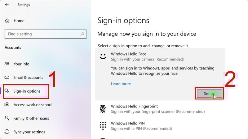 GEARVN Hướng dẫn kích hoạt Windows Hello cho người mới