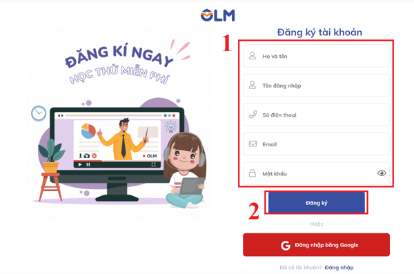 GEARVN - Cách đăng ký tài khoản OLM