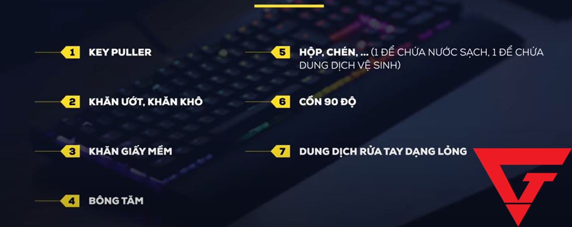 GEARVN.COM vệ sinh bàn phím cơ tại nhà