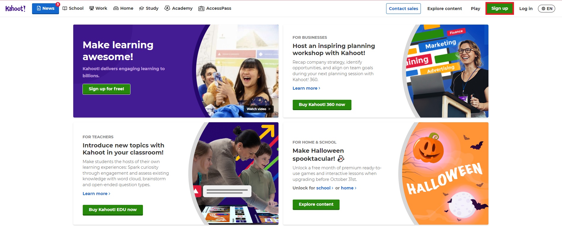 GEARVN - Cách đăng ký tài khoản Kahoot!