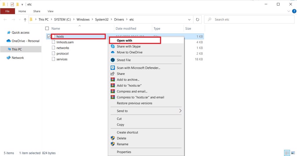 Sửa file host để vào được Facebook - GEARVN