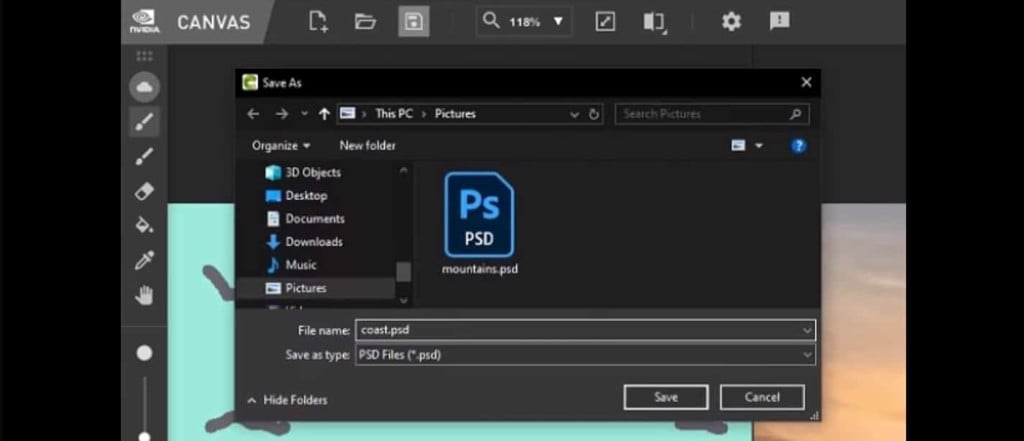 Tính năng của NVIDIA Canvas  - GEARVN
