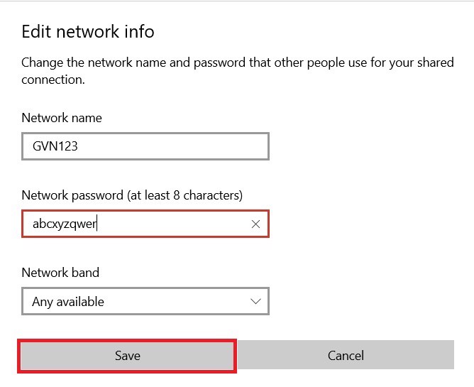 GEARVN - Phát Wifi bằng máy trên Windows 10 bằng Setting