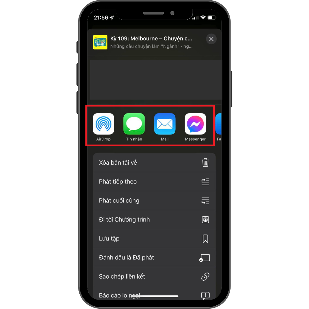 GEARVN - Cách chia sẻ nội dung Podcast trên iPhone / iPad